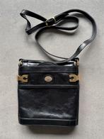 Lederen damestas/crossbody bag zwart 17x17x5 cm, Ophalen of Verzenden, Gebruikt, Zwart, Schoudertasje