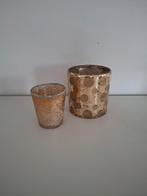 Waxinehouders goudtint, Overige materialen, Overige kleuren, Ophalen of Verzenden, Kandelaar