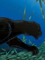 Panter, kunstwerk 100 bij 150 cm, Antiek en Kunst, Ophalen of Verzenden