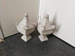 2 stenen potten, Ophalen