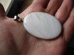 1119/ verzilverde scolecite hanger, Sieraden, Tassen en Uiterlijk, Kettinghangers, Overige materialen, Overige voorstellingen