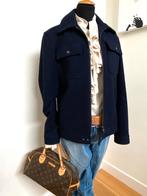 REISS donkerblauw kort jasje met wol maat S/M, Maat 38/40 (M), Reiss, Blauw, Ophalen of Verzenden