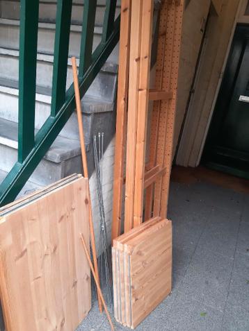 Ikea Rek, Ivar, massief grenen bestaande uit 6 delen, 6 rek - afbeelding 3