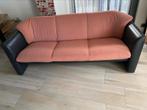 Leolux morion stof leder en stof  3 zits, Ophalen, Zo goed als nieuw, 75 tot 100 cm, Leer