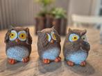 Horen zien zwijgen 3 uiltjes, Ophalen of Verzenden, Zo goed als nieuw, Dier