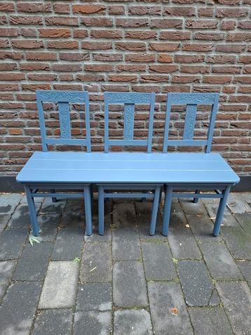 Bankje eettafelbank tuinbank unieke bank retro brocante beschikbaar voor biedingen