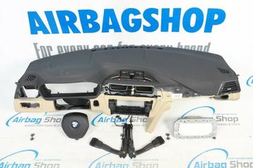 Airbag set – Dashboard zwart/beige BMW 3 serie F30 2011-2019 beschikbaar voor biedingen