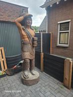 Houten Indiaan Beeld - 2.5 Meter, Antiek en Kunst, Ophalen