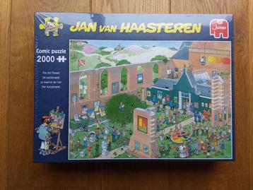 Jan van Haasteren puzzel, De Kunstmarkt, 2000 stukjes, nieuw beschikbaar voor biedingen