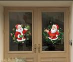 Kerst raam decoratie sticker Kerstman 2 - stuks, Diversen, -, Verzenden, -, Nieuw