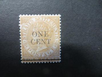 A03396: Straits Settlements QV 1 c CA beschikbaar voor biedingen