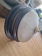 Oude plafonnière met geslepen glas antiek vintage, Ophalen of Verzenden, Gebruikt, Glas, Minder dan 50 cm
