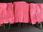 Papieren tasjes roze (32x22x10) 150 stuks, Ophalen of Verzenden, Nieuw