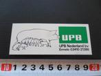 sticker strip varken zeug biggen UPB ermelo *, Ophalen, Zo goed als nieuw, Bedrijf of Vereniging