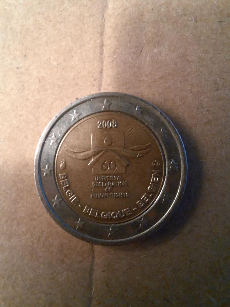 Munt 2 Euro - België 2008, Postzegels en Munten, Munten | België, Ophalen of Verzenden, Losse munt