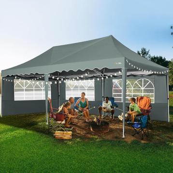 Waterdichte Kwaliteits Pop-Up-Tent. Vouwtent 3x6m. Antraciet beschikbaar voor biedingen