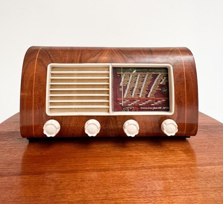 Fonafon Danmark 540 AM/FM radio, 1954, Antiek en Kunst, Antiek | Tv's en Audio, Ophalen of Verzenden