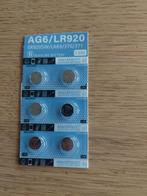 AG6/LR920 Horloge Batterijen 6 stuks - Nieuw, Overige merken, Overige materialen, Polshorloge, Overige materialen