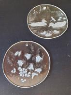 Glazen raamhanger met eenden en/of campanula's ~vintage ~, Ophalen of Verzenden, Huis en Inrichting