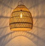 Rotan hanglamp Ibiza stijl, 57cm, Huis en Inrichting, Lampen | Hanglampen, Overige materialen, 50 tot 75 cm, Nieuw, Ophalen of Verzenden