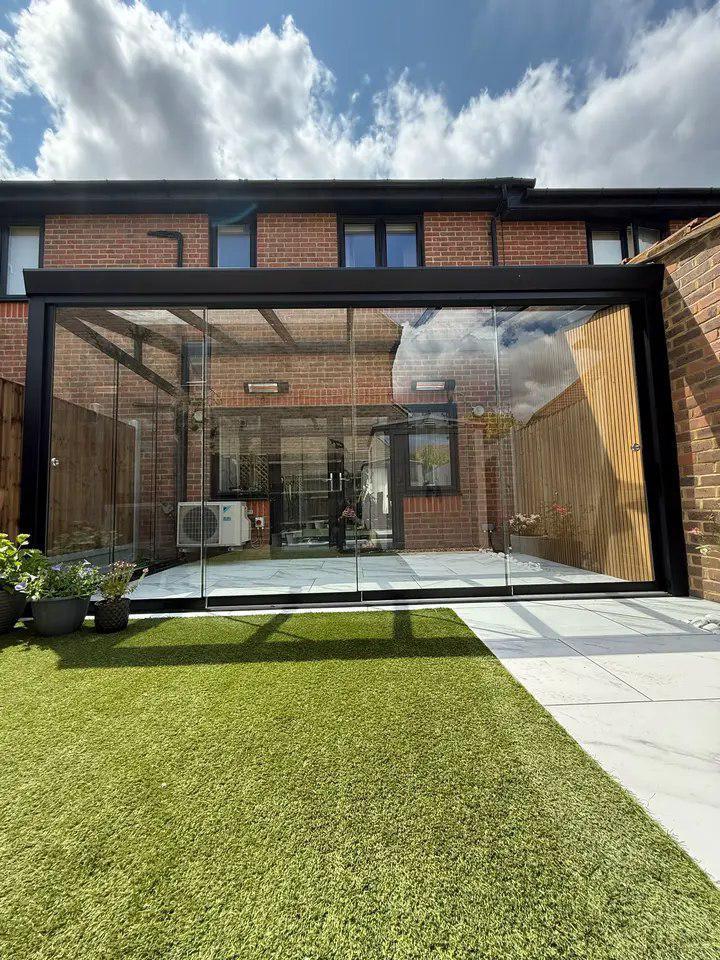 Overkapping op de maat, Tuin en Terras, Tuinschermen, Nieuw, Aluminium, 200 cm of meer, 200 cm of meer, Ophalen of Verzenden