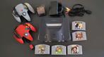 Nintendo N64 met 2 controllers, transfer pack & 4 games, Spelcomputers en Games, Verzenden, Zo goed als nieuw, Met 2 controllers