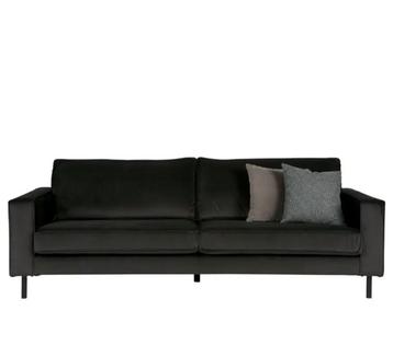 WOOOD Robin 3-zits Bank Fluweel Antraciet