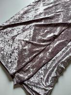 3,6 meter stretch velours crushed fluweel taupe, Overige kleuren, 120 cm of meer, Ophalen of Verzenden, Polyester