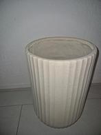 Mooie beige bloempot / grote bloemen vaas, Huis en Inrichting, Ophalen, Gebruikt