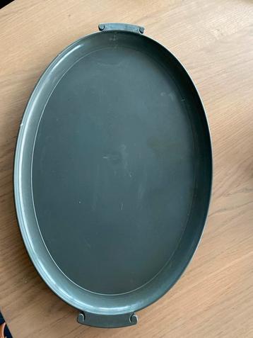 PTMD Dienblad - Grijs - Ovaal beschikbaar voor biedingen