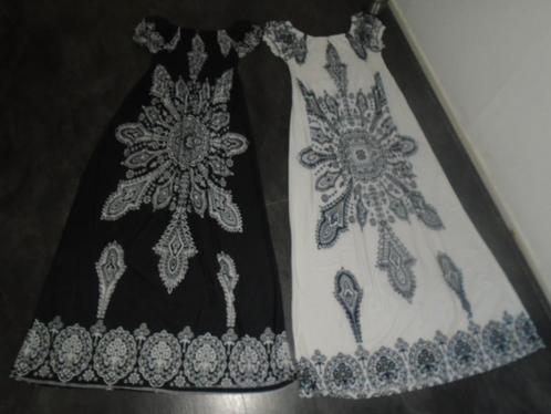 2x Alrisa Lange Stretch Zomer Jurk Zwart Wit maat XL-XXL, Kleding | Dames, Jurken, Zo goed als nieuw, Maat 46/48 (XL) of groter