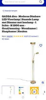 QAZQA diva - Moderne Dimbare LED Vloerlamp, Huis en Inrichting, Lampen | Vloerlampen, Ophalen, Zo goed als nieuw
