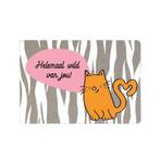 Eco zeefdruk kaart met katten, Ophalen of Verzenden, Nieuw, Overige thema's