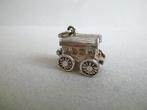 Oude bedel zilver Zigeunerwagen opent Waarzegster, Verzenden, Zilver, Hanger