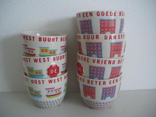 Douwe Egberts bekers, Huis en Inrichting, Keuken | Servies, Zo goed als nieuw, Kop(pen) en/of Schotel(s), Overige stijlen, Ophalen of Verzenden