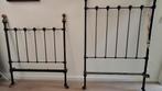 Zwart spijlen bed 190 bij 90 cm, Ophalen, Gebruikt, 90 cm, Eenpersoons