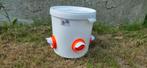 Voeremmer 20 liter met deksel en handvat, T kwartelnest, Info@kwartelnest.nl, Ophalen of Verzenden, Zo goed als nieuw
