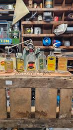 6 oude glazen flesjes, Ophalen of Verzenden