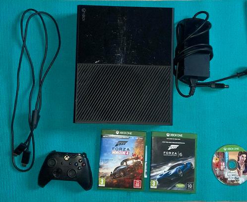 XBOX ONE + controller + games, Spelcomputers en Games, Spelcomputers | Xbox One, Zo goed als nieuw, Xbox One, 500 GB, Met 1 controller