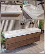 Massief eiken houten badmeubels en wastafels op maat!, Huis en Inrichting, 150 tot 200 cm, Nieuw, Ophalen of Verzenden, Minder dan 100 cm