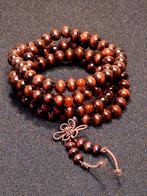 Mala gebedsketting / armband rood bruin, Bruin, Nieuw, Ophalen of Verzenden, Met bedels of kralen