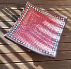 Handgemaakte Klei Schaal met Roze Tegels & Spiegels, Huis en Inrichting, Woonaccessoires | Schalen en Manden, Schaal, Vierkant