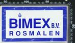 Sticker: Bimex - Rosmalen, Ophalen of Verzenden, Zo goed als nieuw, Bedrijf of Vereniging