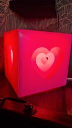 Roze kubuslamp, Ophalen of Verzenden, Zo goed als nieuw