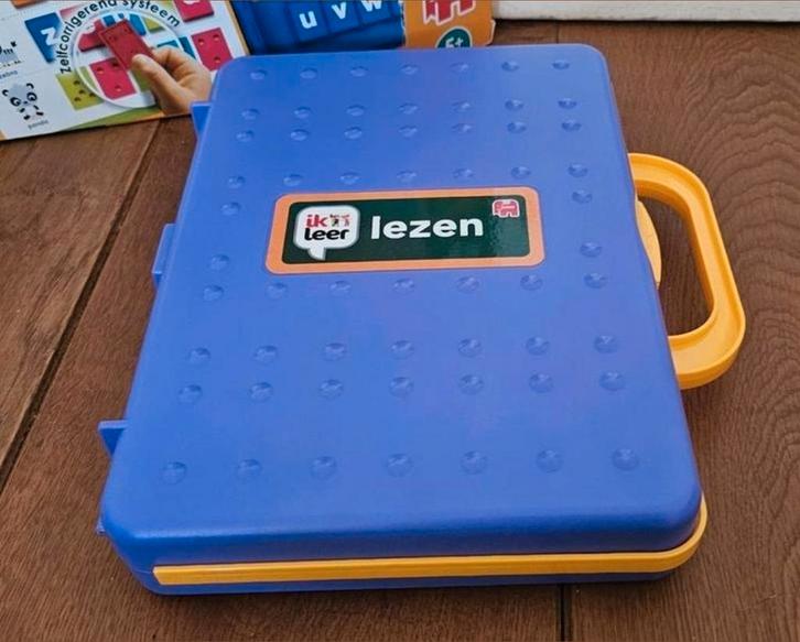 Ik leer lezen- koffer met 15 kaarten- Jumbo- Ook Verzenden, Kinderen en Baby's, Speelgoed | Educatief en Creatief, Zo goed als nieuw