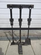 Zwart ijzer haardset, Ophalen of Verzenden, Gebruikt, Vrijstaande haard, Overige soorten