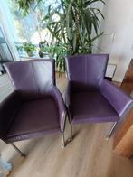 Eetkamerstoelen, Huis en Inrichting, Stoelen, Ophalen, Gebruikt, Overige kleuren, Leer