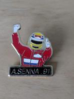 Pin Ayrton Senna Formule 1-wereldkampioen 1991., Verzenden, Zo goed als nieuw, Formule 1