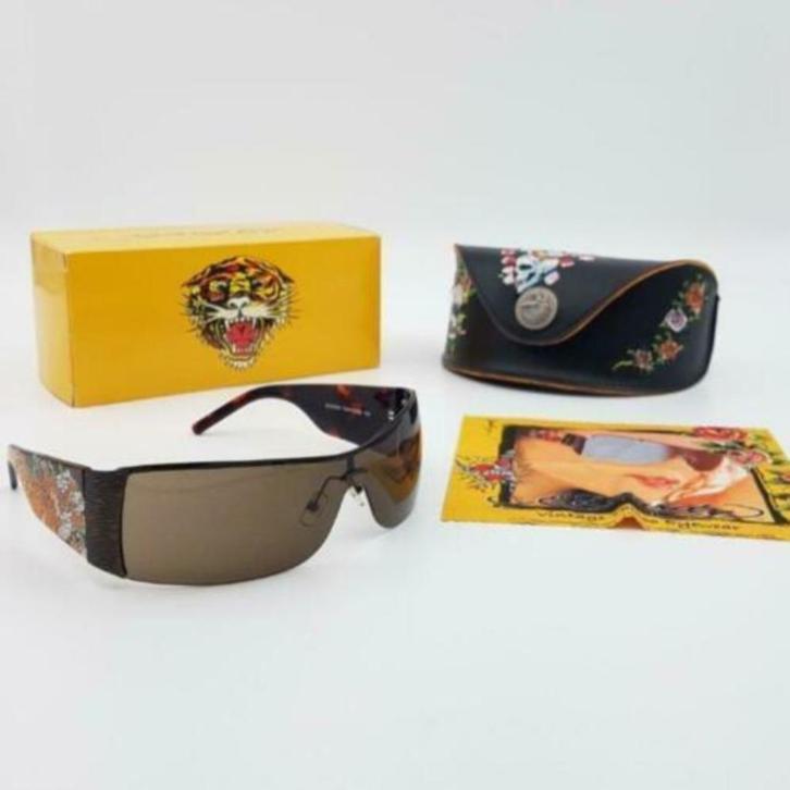 Zonnebril Ed Hardy EHS-009 Tortoise 120, Sieraden, Tassen en Uiterlijk, Zonnebrillen en Brillen | Heren, Nieuw, Zonnebril, Overige merken