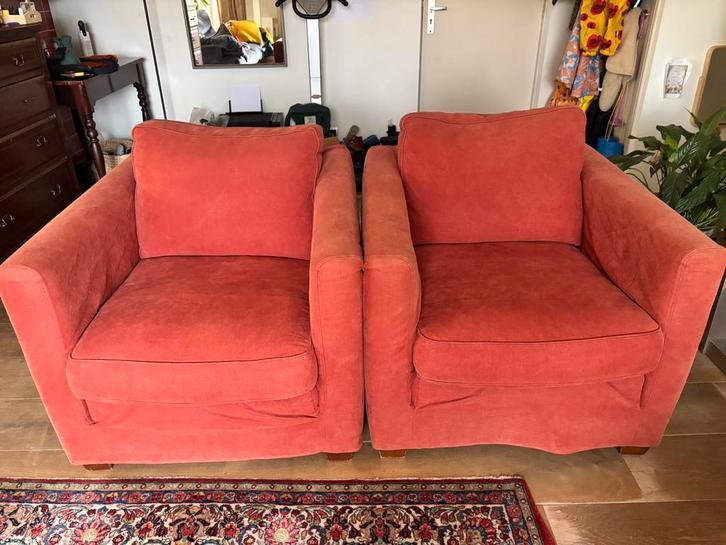 2 super comfortabele Linteloo Design fauteuils, Huis en Inrichting, Fauteuils, Zo goed als nieuw, 50 tot 75 cm, 75 tot 100 cm
